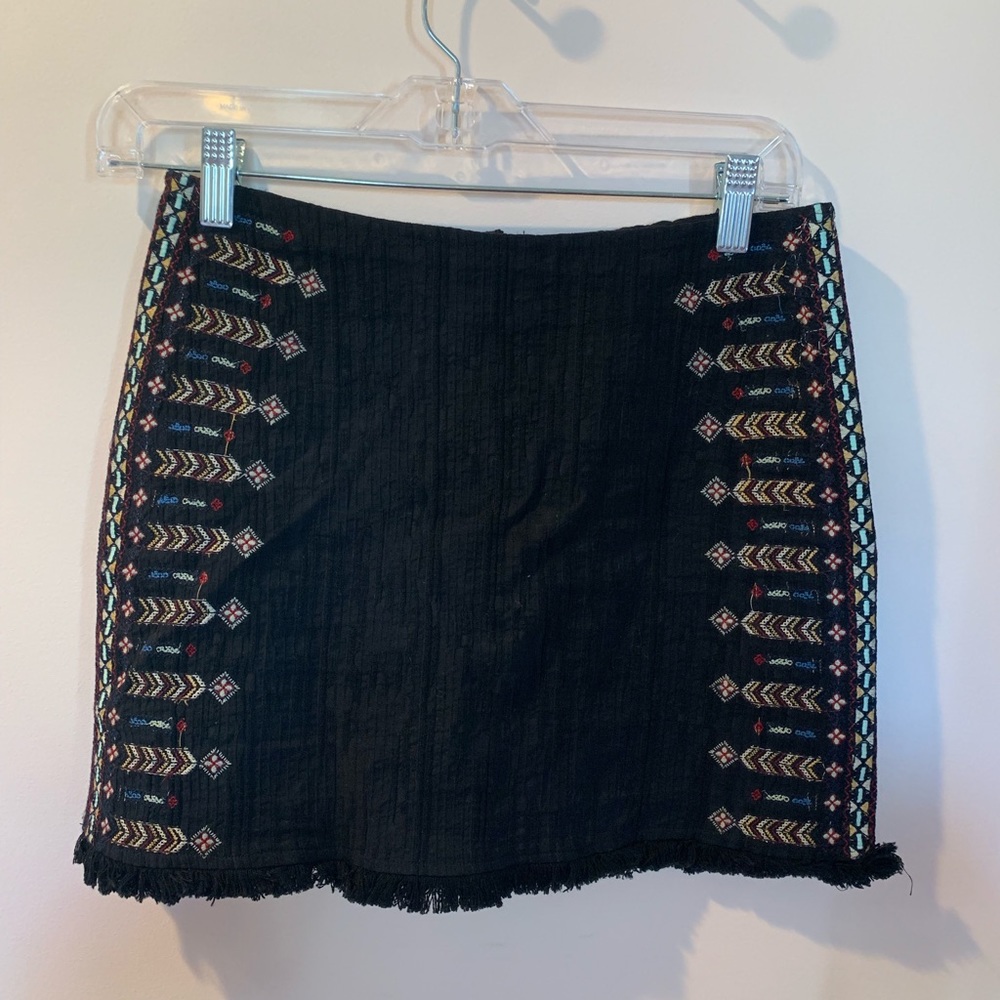 LF House of Three embroidered skirt